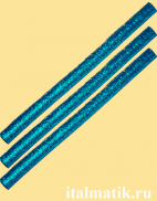 Термоклей метталик синий